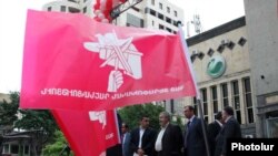 Armenia -- The Armenian Revolutionary Federation holds an election campaign rally in Yerevan on May 27, 2009.