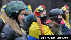 Росії важче впливати на українську молодь в окупації – Віктор Дудукалов. На архівній світлині: учасники Самооборони Майдану під час Революції гідності. Київ, 16 лютого 2014 року