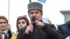 Ukraine, Kyiv - the leader of the campaign "Civil blockade" of the Crimea Lenur Islyamov, action "ban the Mejlis - the people of the ban", 29Sep2016