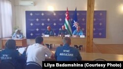 Слева направо: Тигран Делибалтян, Лев Квициния, Нугзар Эмурхба