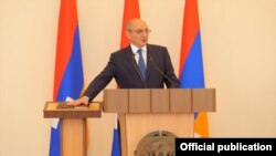 Nagorno Karabakh - President Bako Sahakian is sworn in for another term, 7Sep2017.