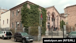 Armenia -The building of Nagorno-Karabakh's permanent representation in Yerevan, July 16, 2025