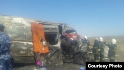 Жол кырсыгы болгон жерде