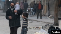 Алеппонун козголоңчулар колундагы ал-Шаар району. 23-ноябрь, 2016-жыл. 