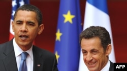 نیکولا سارکوزی (راست) و باراک اوباما،روسای جمهور فرانسه و آمریکا؛ عکس تزئینی است