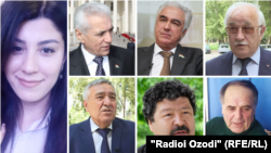 Дар акс: Рухшона Ҳакимова, Ҳамрохон Зарифӣ, Саидҷаъфар Усмонзода, Аҳмадшо Комилзода, Акбаршо Искандаров, Шокирҷон Ҳакимов ва Абдулфайз Атоӣ