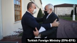 Թուրքիայի արտգործնախարար Մևլութ Չավուշօղլուն Ստամբուլում ընդունում է իրանցի պաշտոնակից Մոհամադ Ջավադ Զարիֆին, 29-ը հունվարի, 2021թ․