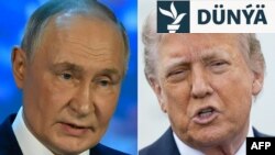 Russiýanyň prezidenti Wladimir Putin we ABŞ-nyň prezidenti Donald Tramp (kombo suraty)