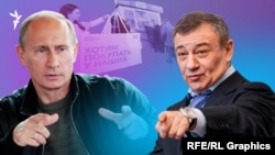 Коллаж: Путин и Ротенберг