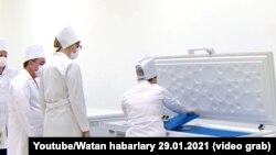 Түркмөнстандагы оорукана. Сүрөт "Алтын асыр" телеканалынын видеосунан алынды. 29-январь 2021-жыл. 