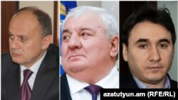 Слева направо: Сейран Оганян, Юрий Хачатуров, Армен Геворкян