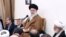 In this photo released by the official website of the office of the Iranian supreme leader, Supreme Leader Ayatollah Ali Khamenei speaks at a meeting in Tehran on April 15.