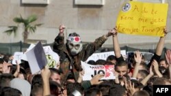 تظاهرات در آلبانی در اعتراض به انتقال تسلیحات شیمیایی سوریه به این کشور