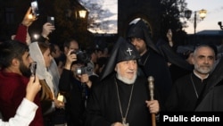 Armenia – Catholicos of All Armenians Garegin II addresses pilgrims at the Mother See of Holy Etchmiadzin, October 19, 2025.