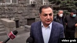 Հայաստանի հանրապետական կուսակցության անդամ Վահրամ Բաղդասարյանը, 16 նոյեմբերի, 2020թ.