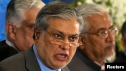 Pakistani Finance Minister Ishaq Dar said that all targets for the IMF's ninth review had been completed. (file photo)