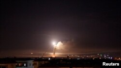 حملات هوایی به دمشق در ماه مه ۲۰۱۸