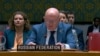 United States -- Vassiliy Nebenzya, permanent representative to the United Nations of the Russian Federation, addressing the UN Security Council, New York, May 6, 2025