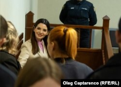 Евгения Гуцул в зале суда