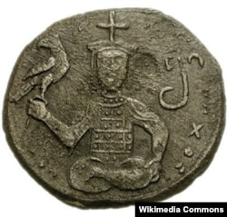 Монета с изображением грузинского царя Георгия III