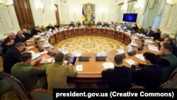 Засідання Ради національної безпеки і оборони України за участі президента Володимира Зеленського. Київ, 30 вересня 2022 року