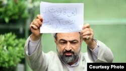 حمید رسایی، از نمایندگان معترض به تصویب برجام در مجلس