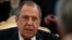 Russia -- Russian Foreign Minister Sergei Lavrov speaks with his French counterpart during their meeting in Moscow on April 19, 2016. 