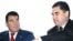 Türkmenistanyň öňki prezidenti Saparmyrat Nyýazow we häzirki prezident Gurbanguly Berdimuhamedow. Arhiwden alnan surat