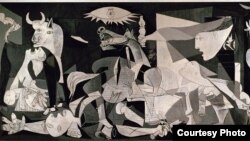 Фрагмэнт карціны Пабла Пікаса «Герніка» (1937)
