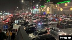 Armenia -- Cars parked outside a shopping mall in Yerevan, January 9, 2020.