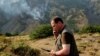 Armenia - Minister for Emergency Situations Davit Tonoyan coordinates firefighting efforts at the Khosrov nature reserve, 14Aug2017.