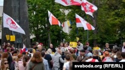 Сустрэча Сяргея Ціханоўскага зь беларусамі Вільні, 28 чэрвеня 2025 году.