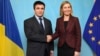 Міністр закордонних справ України Павло Клімкін та верховний представник Європейського союзу із закордонних справ і політики безпеки Федеріка Могеріні. Брюссель, 1 грудня 2015 року