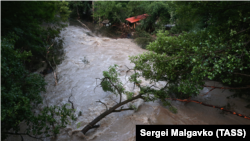 Последствия ливней в Бахчисарайском районе Крыма, 4 июля 2021 года