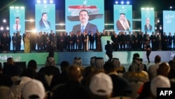 تصویری از کارزار انتخاباتی ائتلاف محمد السودانی، نخست‌وزیر فعلی عراق