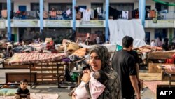 اسکان آوارگان در یک مدرسه زیر نظر سازمان ملل متحد