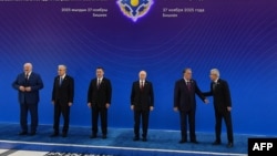 Удзельнікі Савету калектыўнай бясьпекі ў Бішкеку (Кіргізстан), 27 лістапада 2025 году