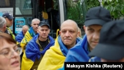 Освобожденные украинские пленные