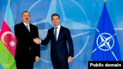 Belçika - İlham Əliyev NATO-da alyansın rəhbəri Anders Fogh Rasmussen-lə görüşür, Yanvar 2014