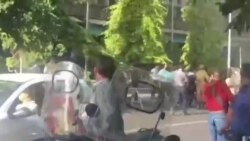 خودسوزی در برابر ساختمان شهرداری تهران