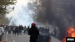 تصویر منتشره از اعتراض های روز ۱۶ آذر توسط خبرگزاری دولتی ایران، ایرنا