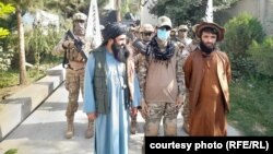 Taliban fighters in Badakhshan. The militants have been stepping up raids in the province near the Tajik border in an attempt to capture Afghans trying to flee the country.