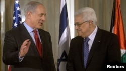 محمود عباس (راست) و بنیامین نتانیاهو