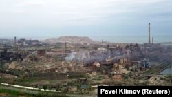 Завод «Азовсталь» 5 травня 2022 року, коли його вже штурмували російські війська