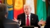 US President Donald Trump addresses the leaders of Kazakhstan, Kyrgyzstan, Tajikistan, Turkmenistan, and Uzbekistan for a Central Asia summit in Washington on November 6. 