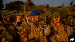 Белгиялык аскерлер НАТОнун машыгуусуна катышып жатышат. Литва. 26-октябрь, 2022-жыл. Архивдеги сүрөт.  