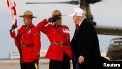 Прыбыцьцё Дональда Трампа ў Канаду.