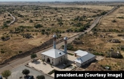 Нядаўна адрэстаўраваная мячэць у Агдамскім раёне Азэрбайджану