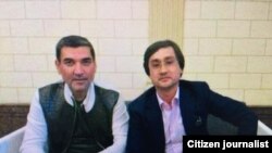 Ботир Рахимов (слева) со старшим зятем президента Узбекистана Ойбеком Турсуновым.