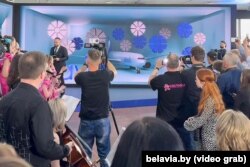 Прэзентацыя беларускай дзяржаўнай кампаніяй Belavia самалёта Airbus 330-200 прывезенага ў парушэньне санкцый Эўразьвязу, ілюстрацыйнае фота